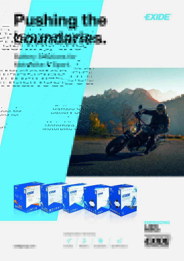 Cover of Exide Motorcycle Battery Catalogue