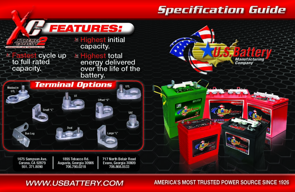 Cover of US Battery Full Range Flyer
