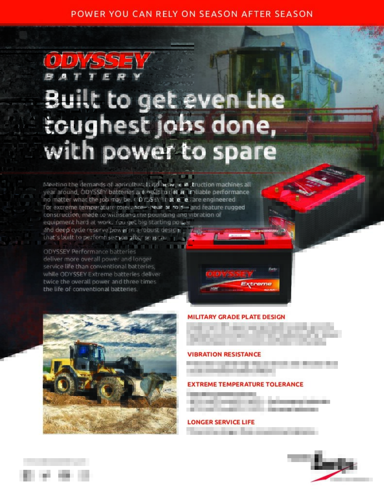 Cover of Odyssey Battery Off Highway Flyer