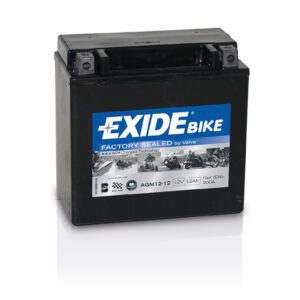 EXIDE Factory Sealed Motorcycle Battery - AGM12-12