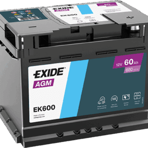 EXIDE Micro-Hybrid - AGM Battery - EK600