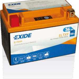EXIDE Lithium Motorcycle Battery - ELTX9