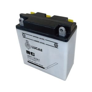 LUCAS 6V MOTORCYCLE BATTERY WITH ACID PACK