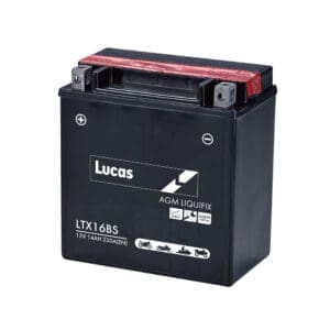 LUCAS 12V SEALED MOTORCYCLE BATTERY WITH ACID PACK