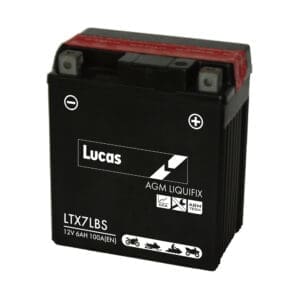 LUCAS 12V SEALED MOTORCYCLE BATTERY WITH ACID PACK