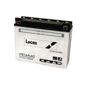 LUCAS 12V MOTORCYCLE BATTERY WITH ACID PACK
