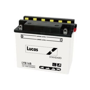 LUCAS 12V MOTORCYCLE BATTERY WITH ACID PACK