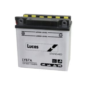 LUCAS 12V MOTORCYCLE BATTERY WITH ACID PACK