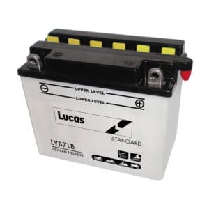 LUCAS 12V MOTORCYCLE BATTERY WITH ACID PACK