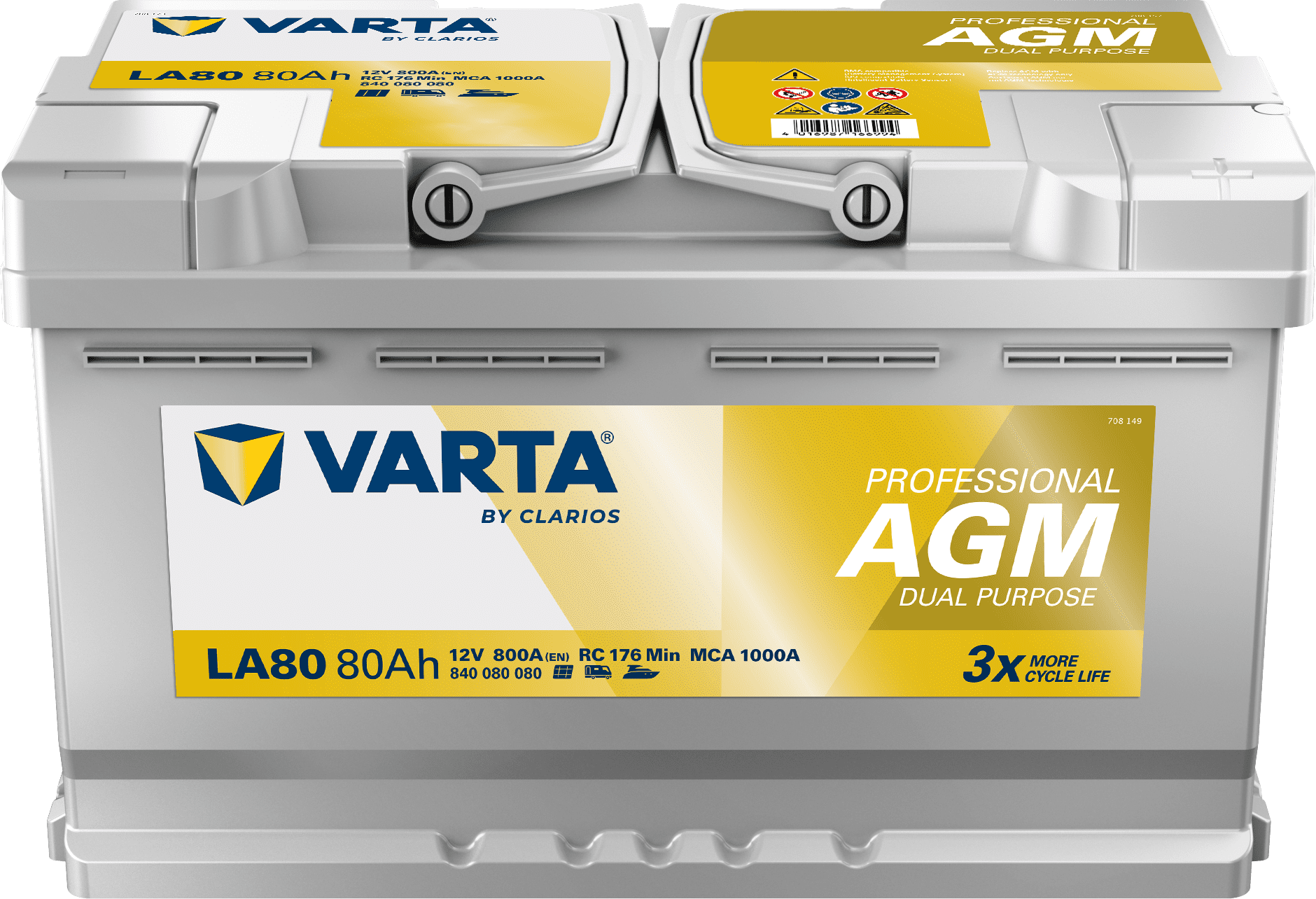 VARTA PROFESSIONAL DUAL PURPOSE AGM 840080080