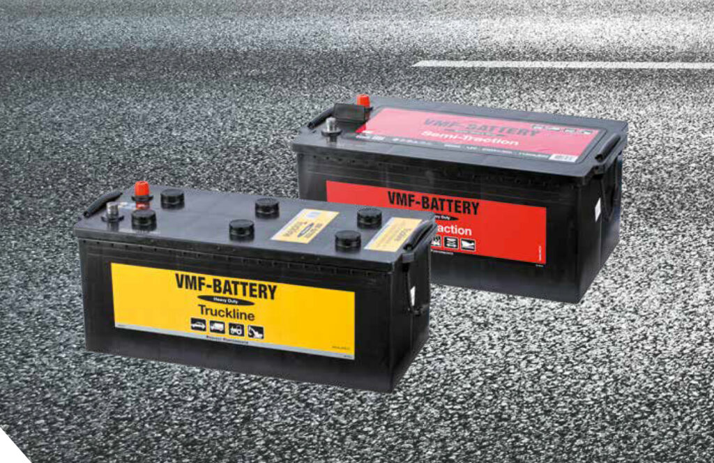 VMF-Battery Truckline and Semi-Traction heavy-duty truck batteries on the road
